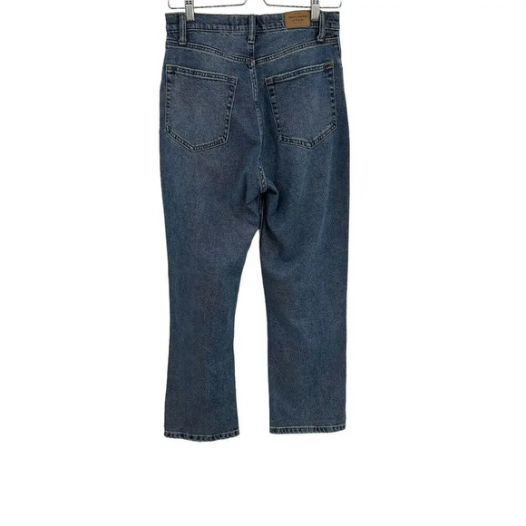 Abercrombie and Fitch Curve Love Jeans Ultra High Rise Ankle Straight Size 28 6R - Picture 5 of 12